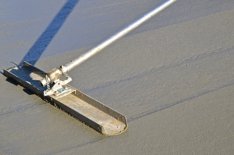 a tool for flattening a cement